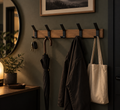 Nordic Wall-Mounted Coat Rack with Adjustable Hooks