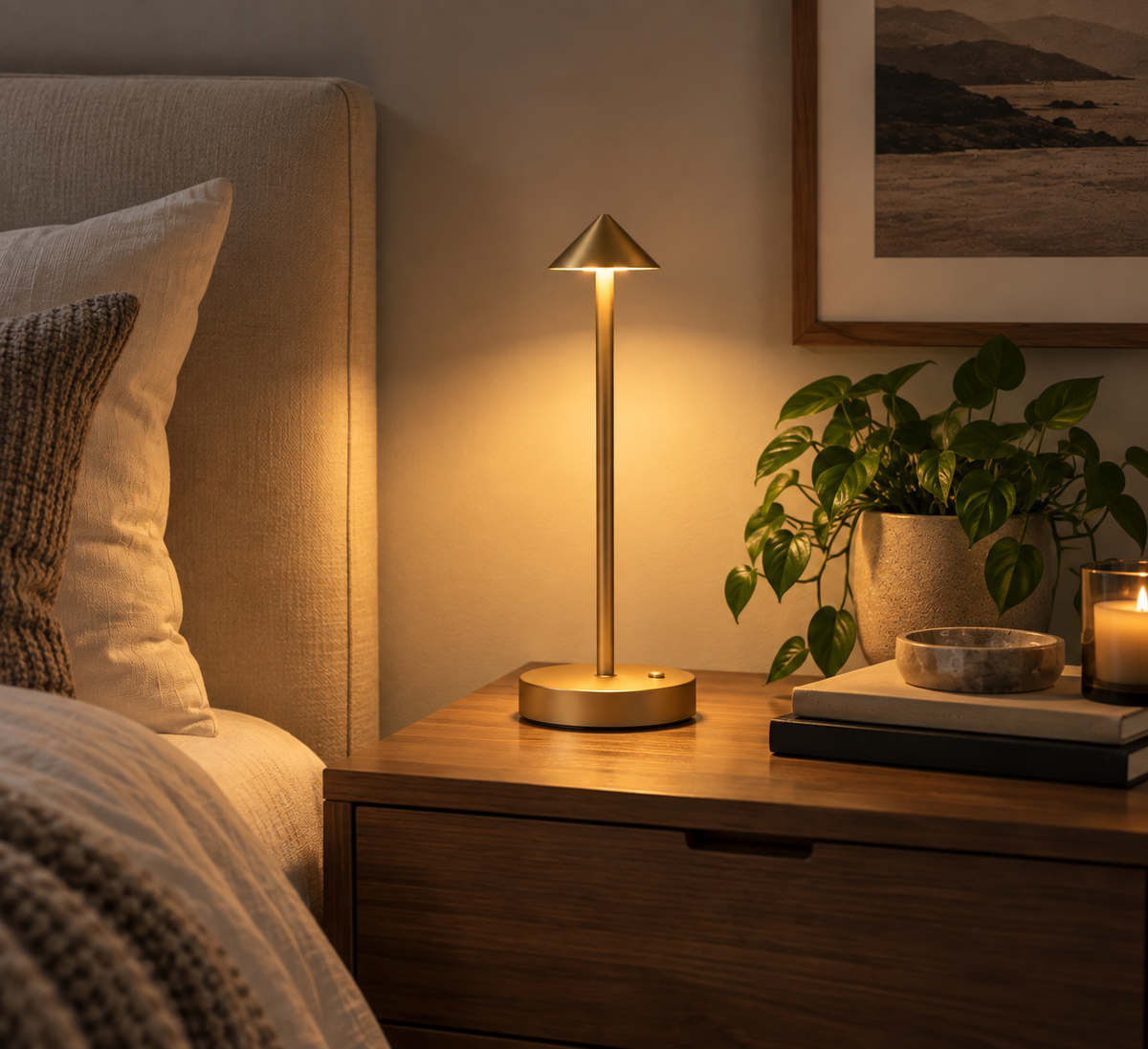 Rechargeable Touch Sensor LED Table Lamp