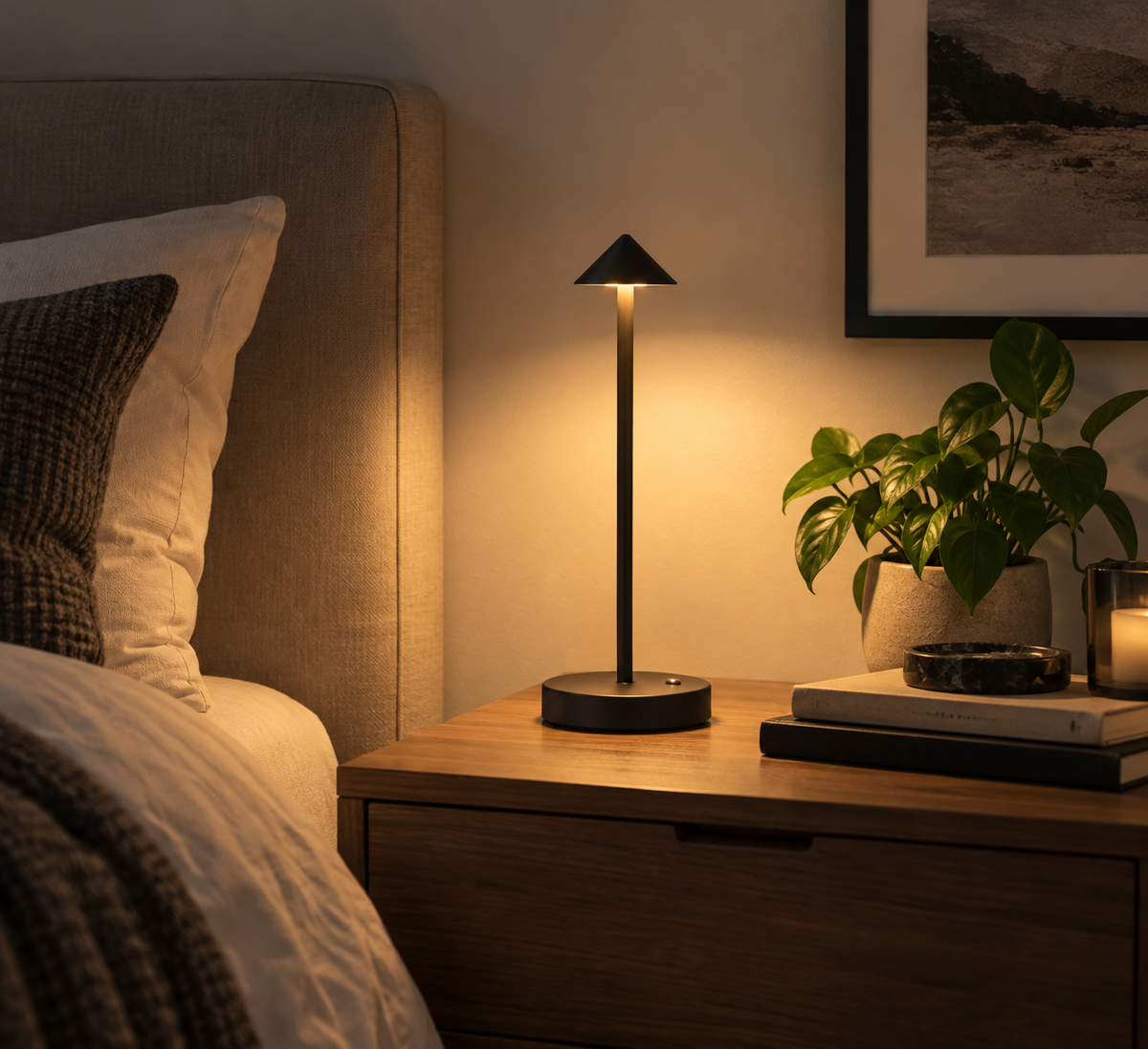 Rechargeable Touch Sensor LED Table Lamp