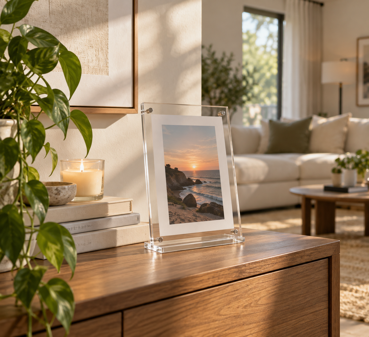 Floating Acrylic Photo Frame